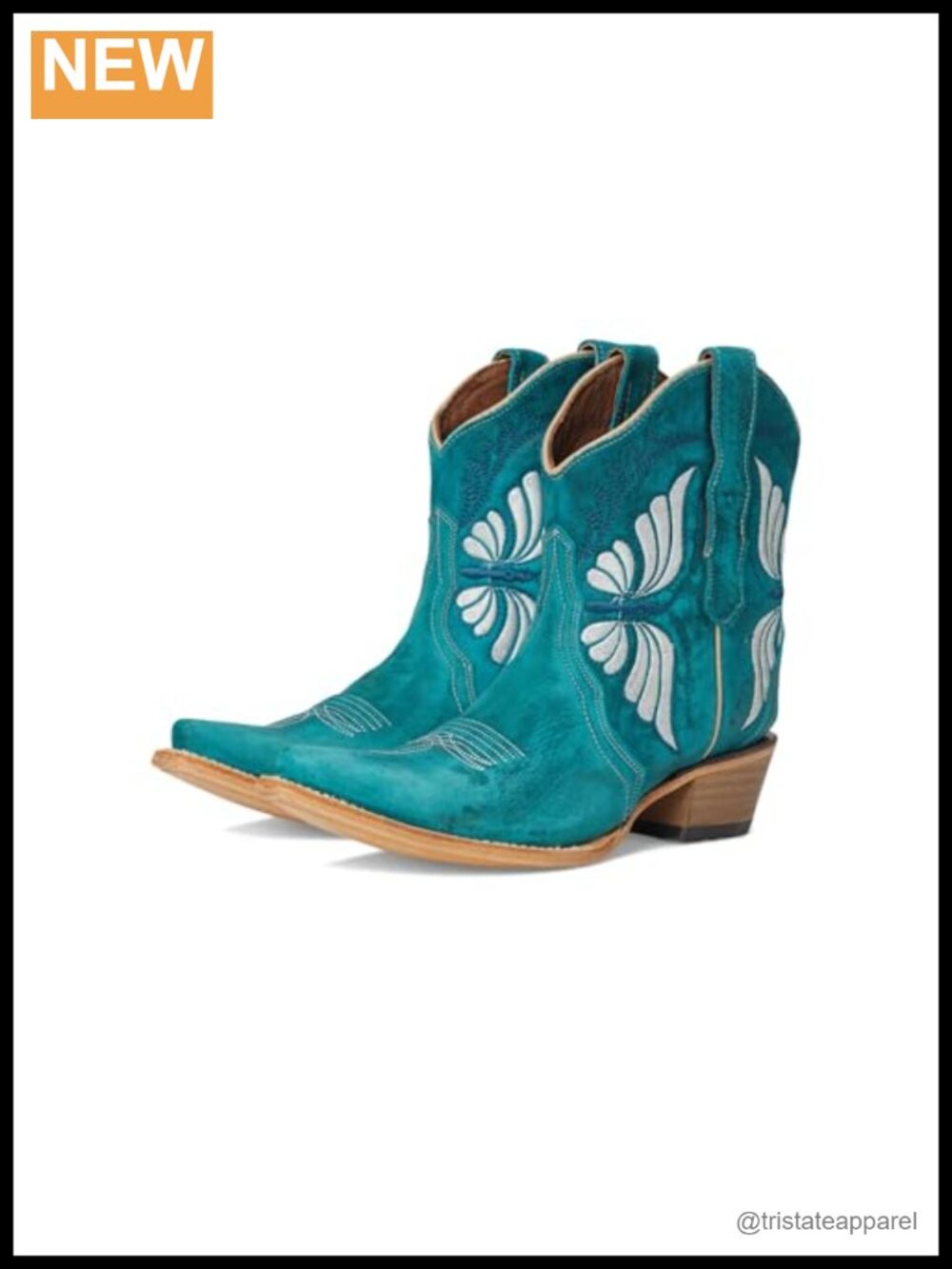 Women's Snip Toe Ankle Boots Leather Cuban Heel Pull-On Western Booties